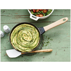 8-inch, Frying Pan With Wooden Handle, Black Matte