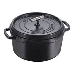 7 qt, Round, Dutch Oven Buster And Punch, Black Matte