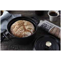 2.75 qt, Round, Dutch Oven, Black Matte