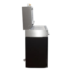 Propane gas grill, black matte