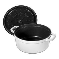 7 qt, Round, Dutch Oven, Pure-white