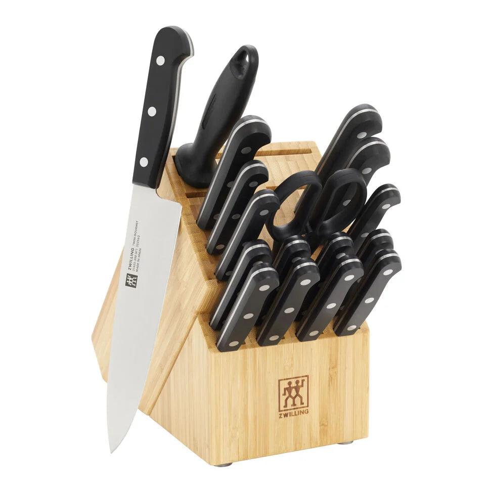 18-pc, Knife block set, natural
