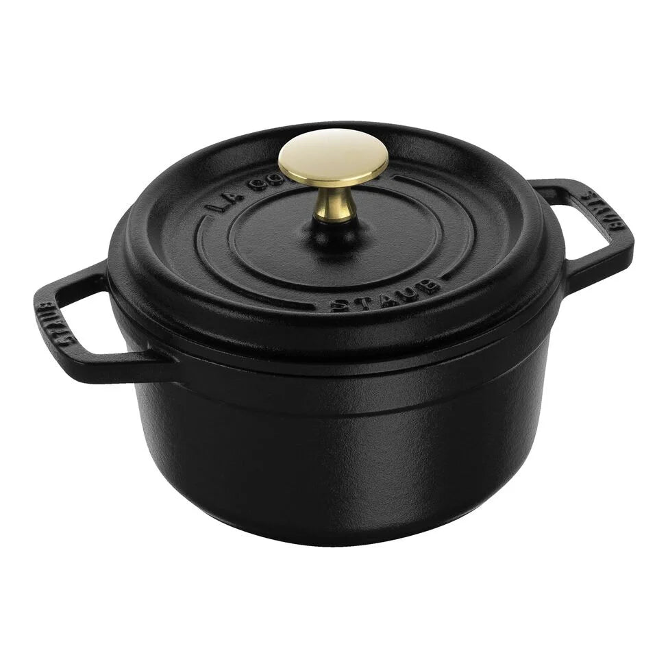 1.25 qt, Round, Dutch Oven, Black Matte