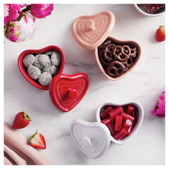 3-pc, Mini Heart Dutch Oven Set, mixed colors