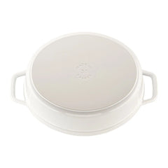 5.75 qt, Oval, Coq Au Vin Dutch Oven, Pure-white
