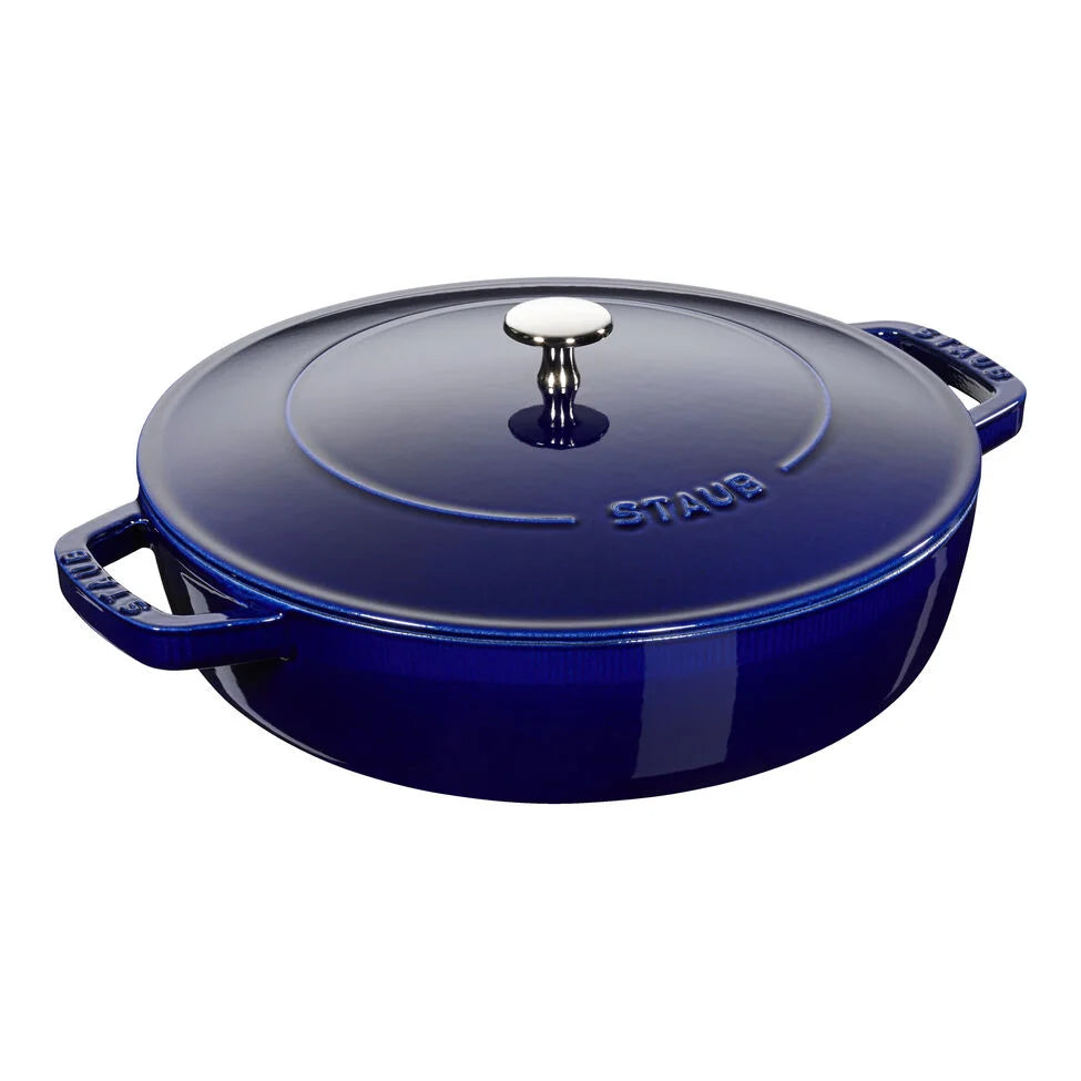 4 qt, Braiser With Lid, Dark Blue