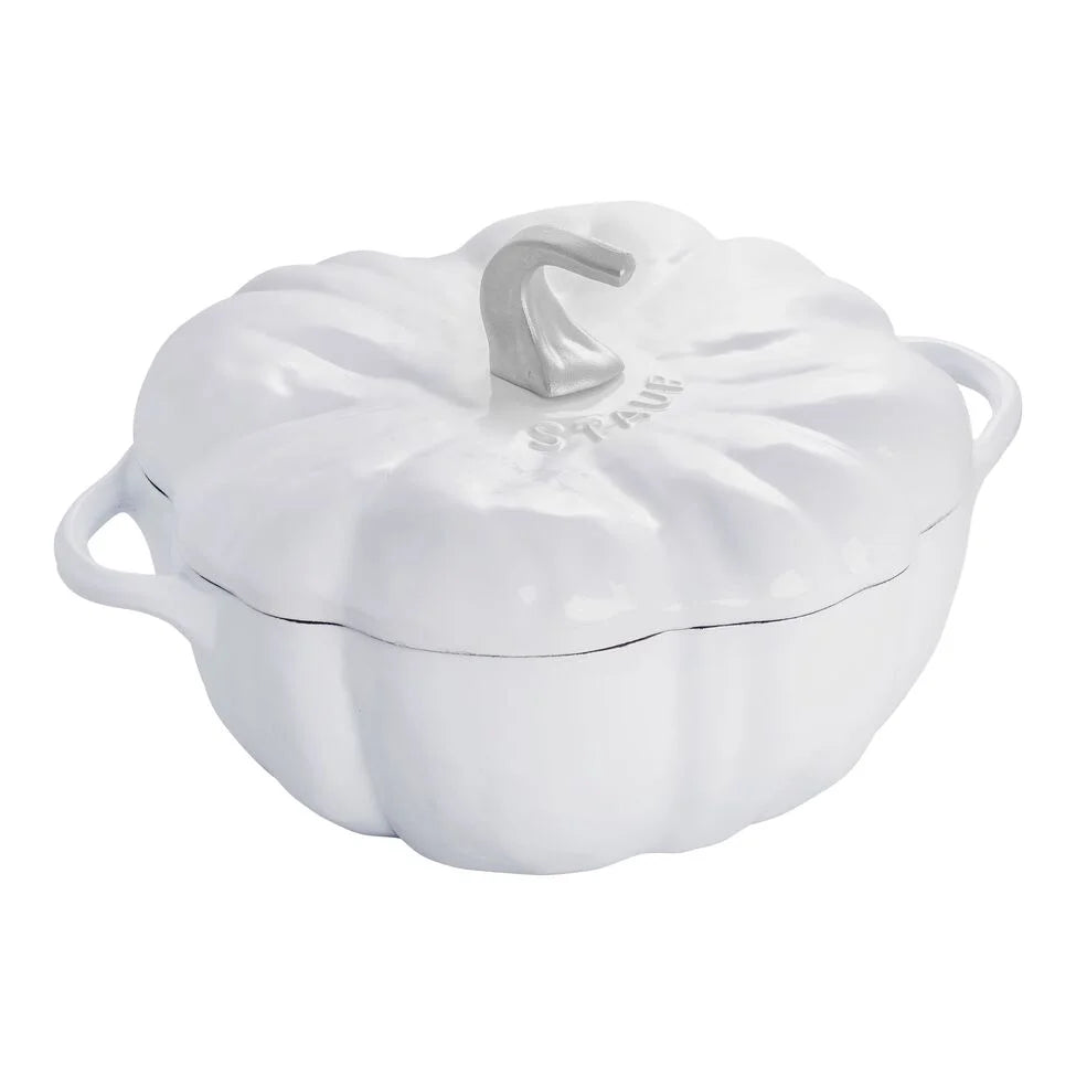 3.5 qt, Pumpkin, Dutch Oven With Stainless Steel Knob, Pure-white