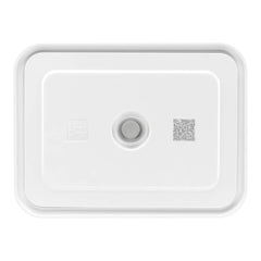Vacuum Fridge Container, Glass, Grey