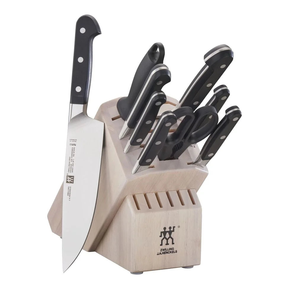 10-pc, Knife block set, white