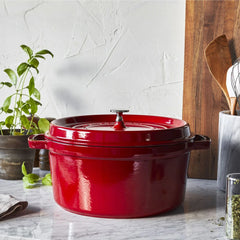 4 qt, Round, Dutch Oven, Cherry