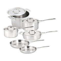 10-pc, 18/10 Stainless Steel, Pots And Pans Set