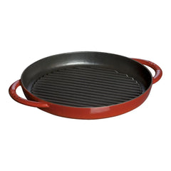 10-inch, Round Double Handle Pure Grill, cherry