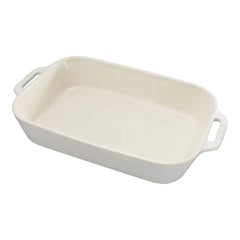 13-x 9.5-inch, Rectangular, Baking Dish, Ivory-white