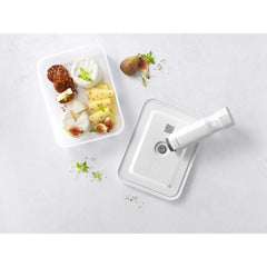 Vacuum Fridge Container, Plastic, Semitransparent-grey