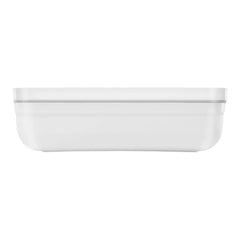 L Flat, Vacuum Lunch Box, Plastic, White-grey