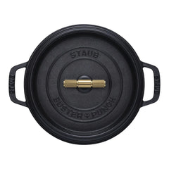 4 qt, Round, Dutch Oven Buster And Punch, Black Matte