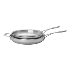 2-pc Stainless Steel Fry Pan Set
