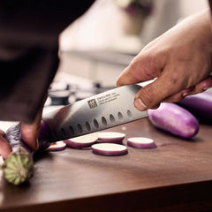 7-inch, Hollow Edge Slim Santoku Knife