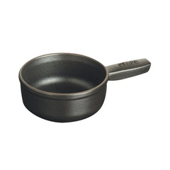 0.375 qt, Mini Cheese Fondue Pot, black matte