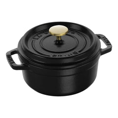 0.5 qt, Round, Dutch Oven, Black Matte