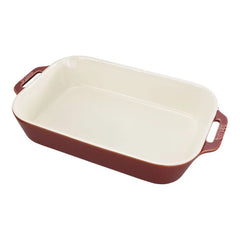 13-x 9.5-inch, Rectangular, Baking Dish, Rustic Red