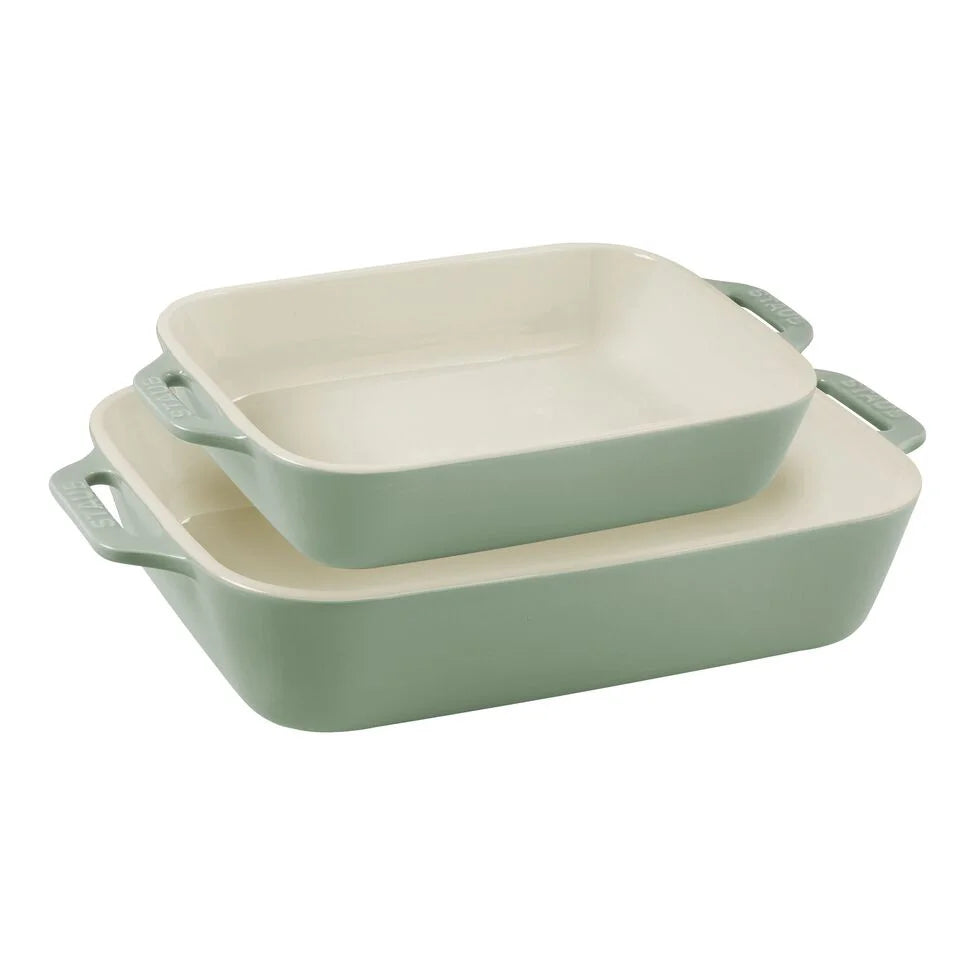 2-pc, Rectangular Baking Dish Set, eucalyptus