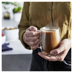 12-oz-/-2-pc  Coffee Glass Mug Set