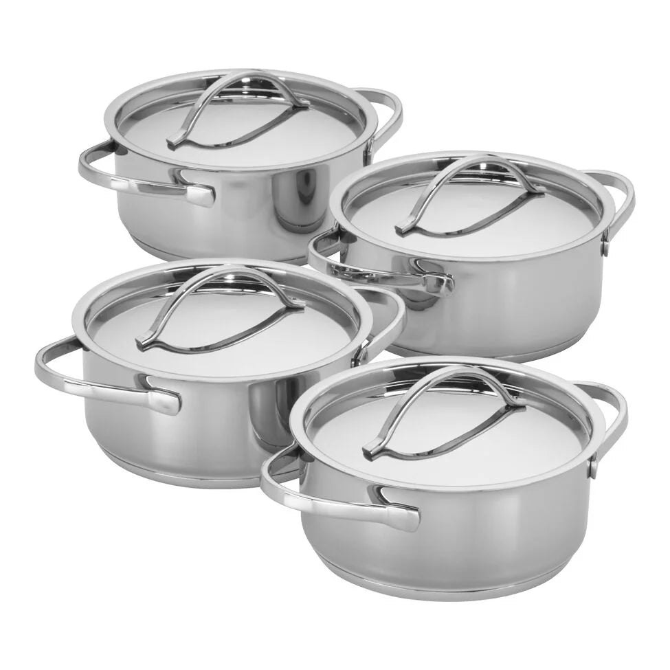 4-pc Mini Dutch Oven Set , 18/10 Stainless Steel