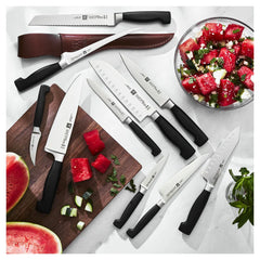 Rocking Santoku Knife 7 inch, hollow edge
