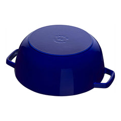 3.75 qt, Essential French Oven Lilly Lid, dark blue