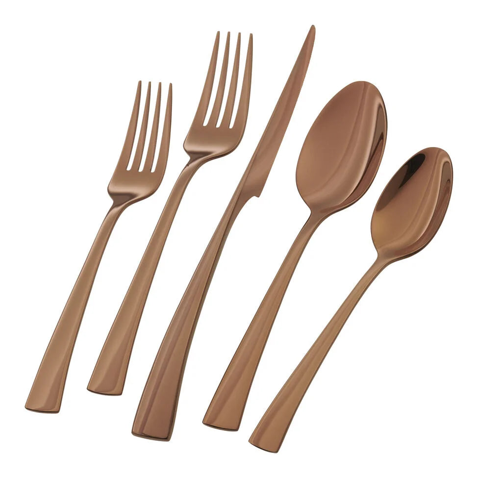 20-pc Rose Gold Flatware Set, 18/10 Stainless Steel, Rose