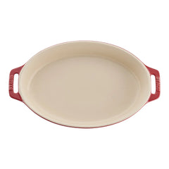 2-pc, Oval Baking Dish Set, cherry