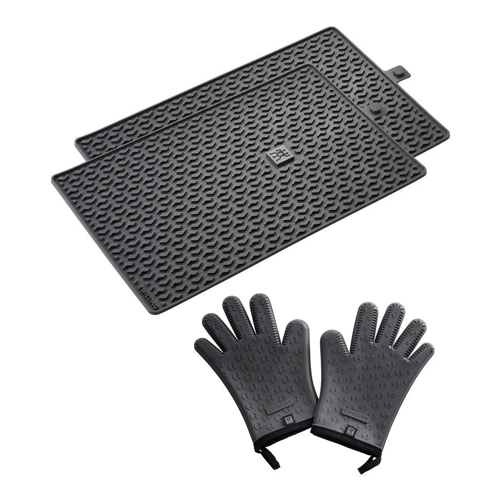 3-pc Mat And Gloves Set, Silicone