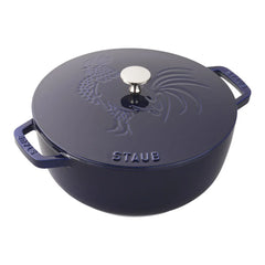 3.75 qt, Essential French Oven Rooster Lid, dark blue