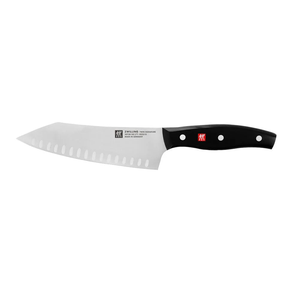 7-inch Rocking Santoku, Hollow Edge