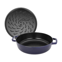 4 qt, Braiser With Lid, Dark Blue