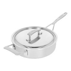 3 qt Sauté Pan With Helper Handle And Lid, 18/10 Stainless Steel