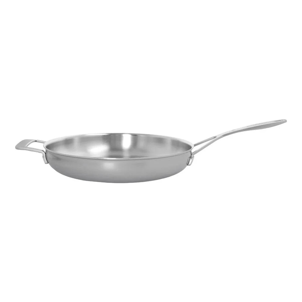 12.5-inch, 18/10 Stainless Steel, Fry Pan With Helper Handle
