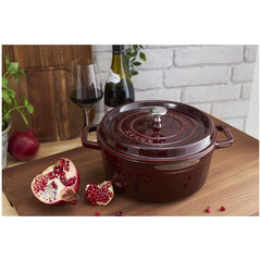 5.5 qt, Round, Dutch Oven, Grenadine