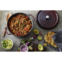 7 qt, Round, Dutch Oven, Grenadine - Factory Second