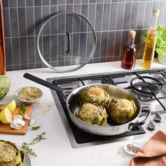 4 qt, Stainless Steel, Saute Pan With Lid