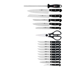 18-pc, Knife block set, natural