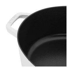 6.25 qt, Wide Oval Dutch Oven, pure-white