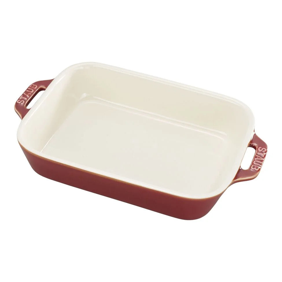 7.5-x 6.5-inch, Rectangular, Baking Dish, Rustic Red