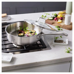 3 qt, Stainless Steel, Saute Pan