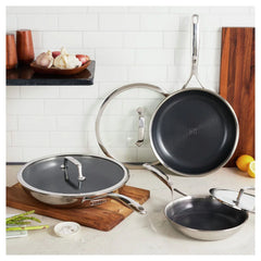 6-pc, Ceramic Hybrid Frying Pan Set