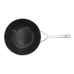 12-inch, Aluminum, Wok With Ceramic Coating, Black Matte
