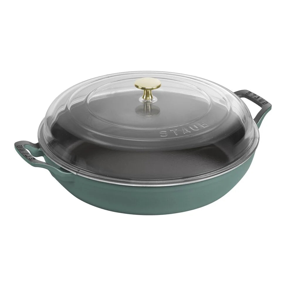3.5 qt, Braiser With Glass Lid, Eucalyptus