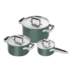 8-pc Stainless Steel Cookware Set, Green