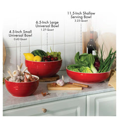 11.5-inch, Shallow Serving Bowl, cherry